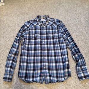 Lucky Brand Men’s Plaid Button Down Shirt